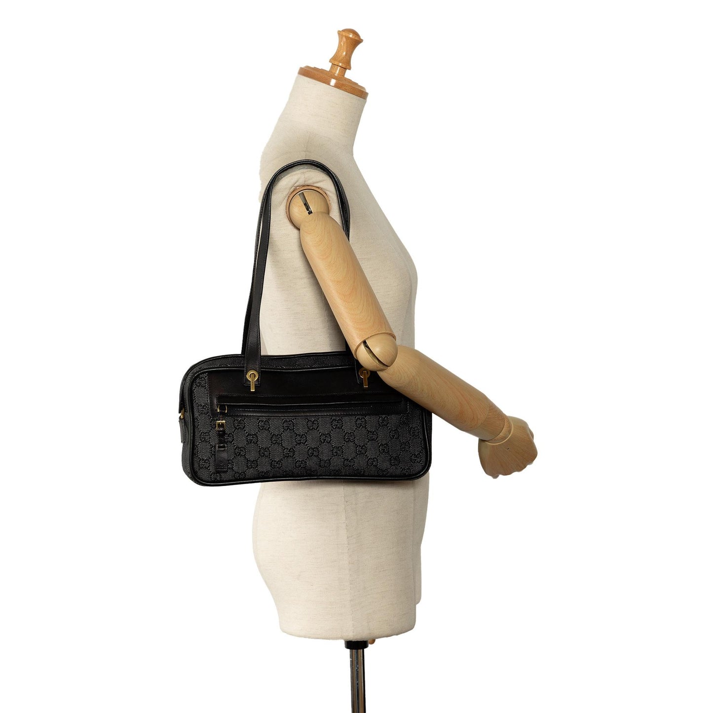 Gucci GG Denim Shoulder Bag (SHG-QwDGp7)