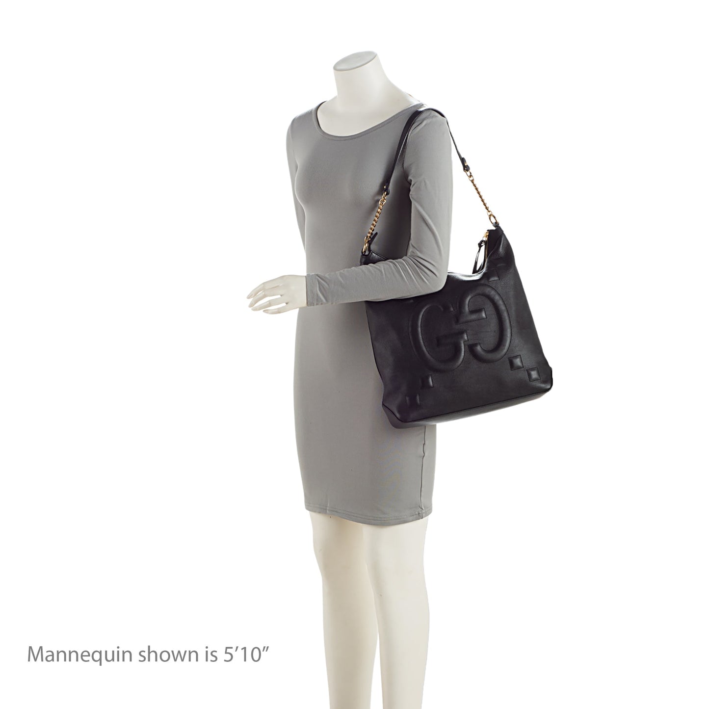 Gucci GG Embossed Calfskin Apollo Shoulder Bag
