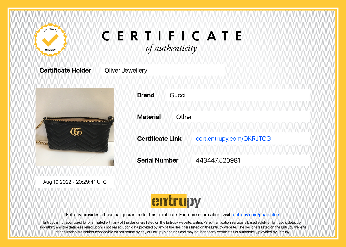Gucci GG Marmont Matelasse Mini Chain Bag
