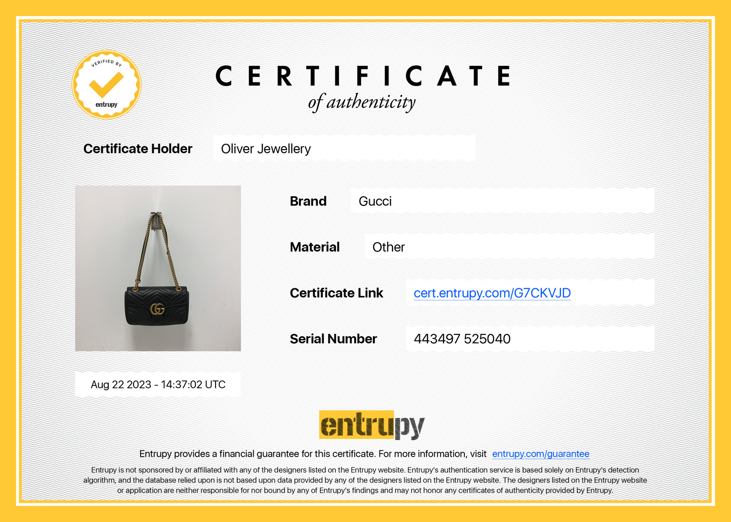 Gucci GG Marmont Matelasse Small Shoulder Bag