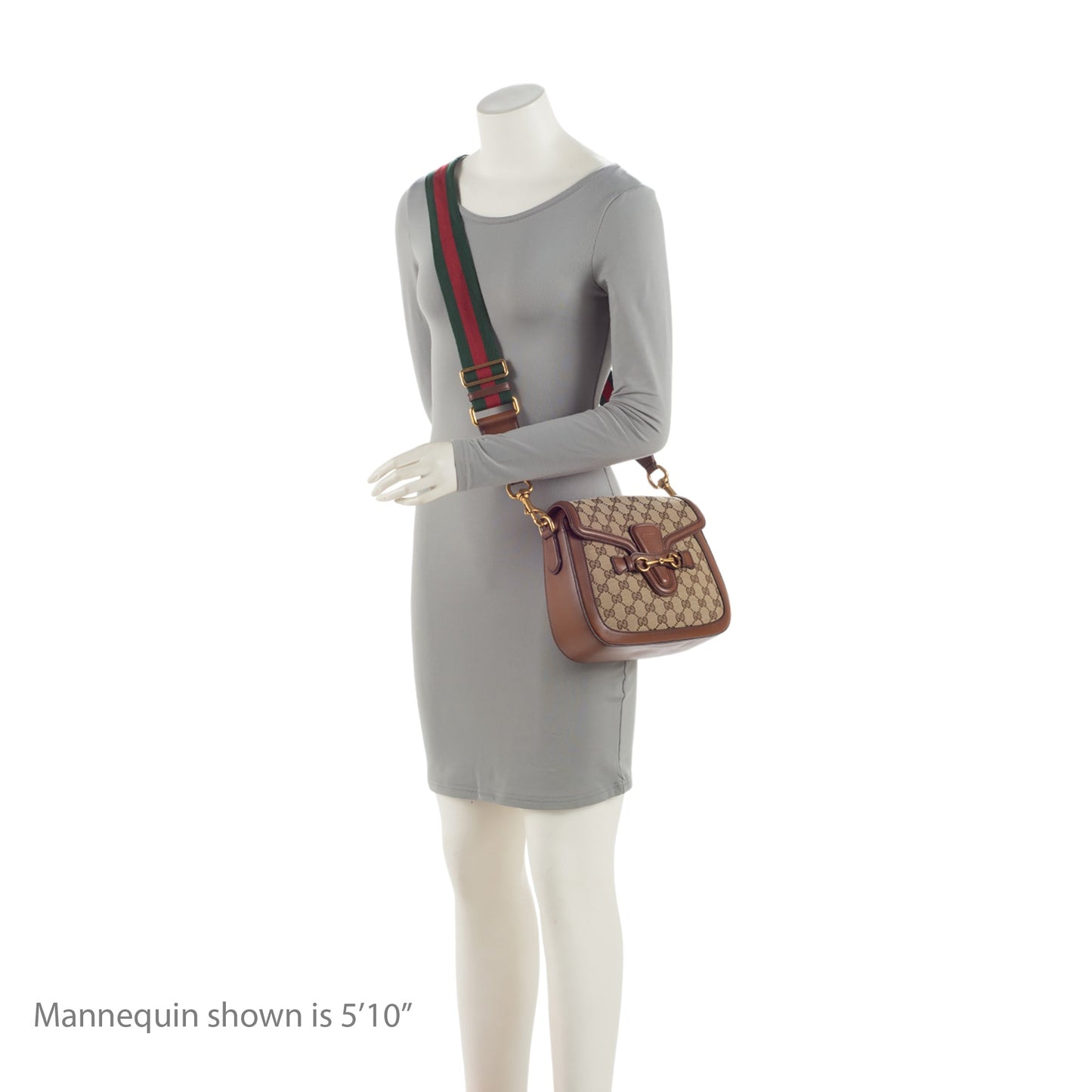 Gucci GG Original Lady Web Medium Shoulder Bag (SHF-zb626L)