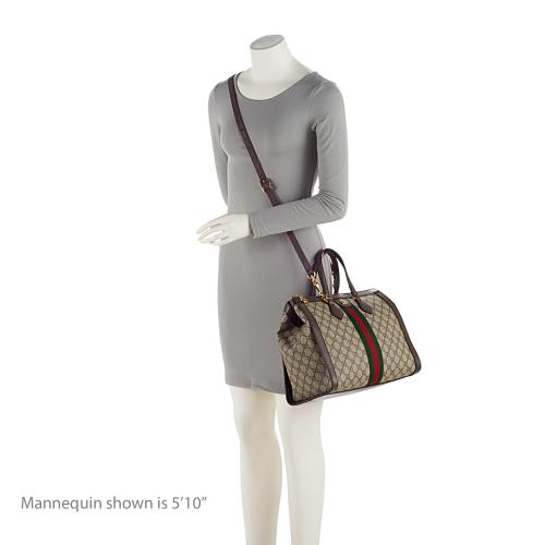 Gucci GG Supreme Ophidia Medium Top Handle Tote (SHF-kdh0RN)