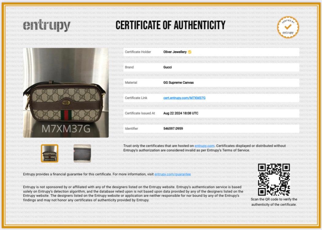Gucci GG Supreme Ophidia Web Mini Crossbody Bag