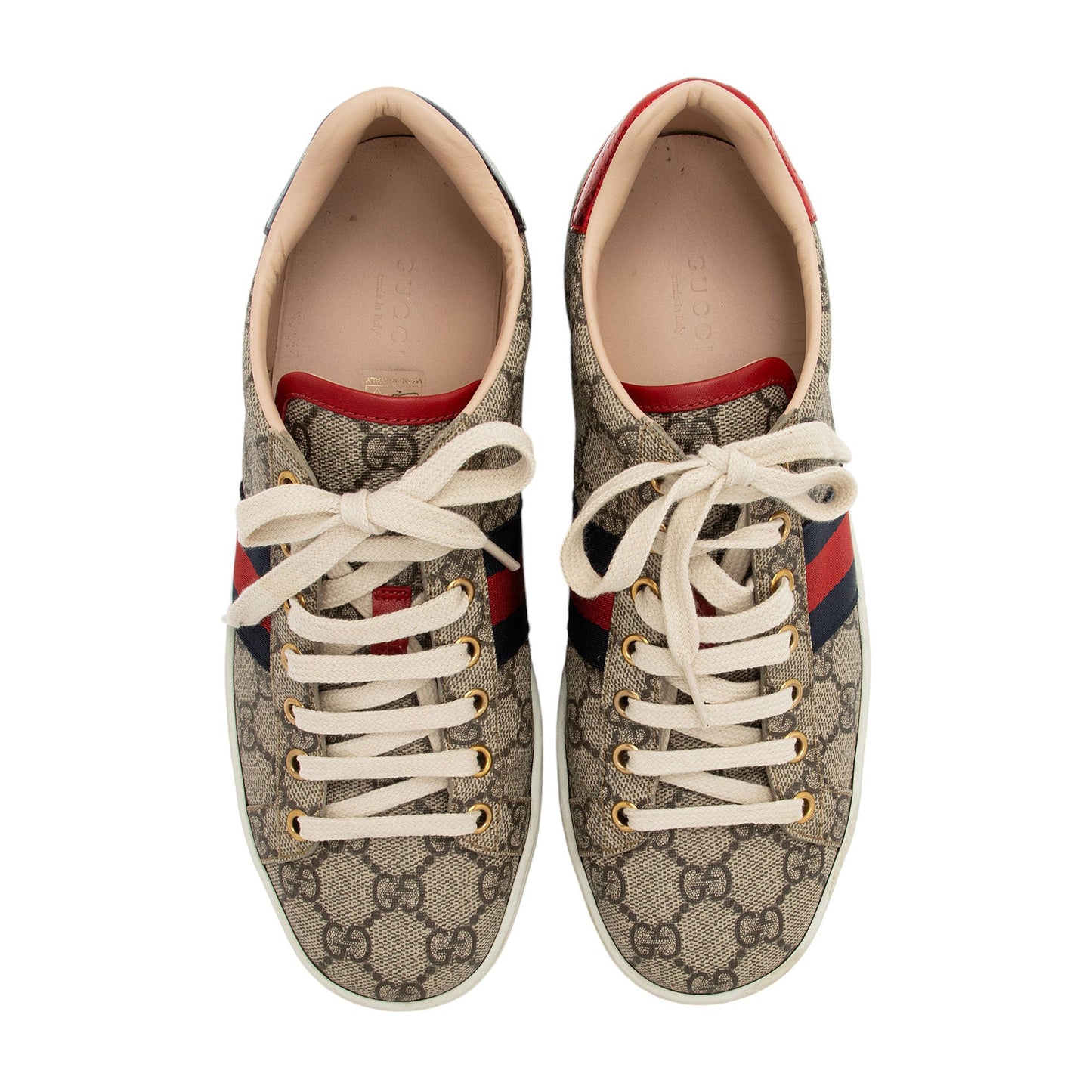 Gucci GG Supreme Web Ace Sneakers - Size 8 / 38 (SHF-cQ9zfZ)
