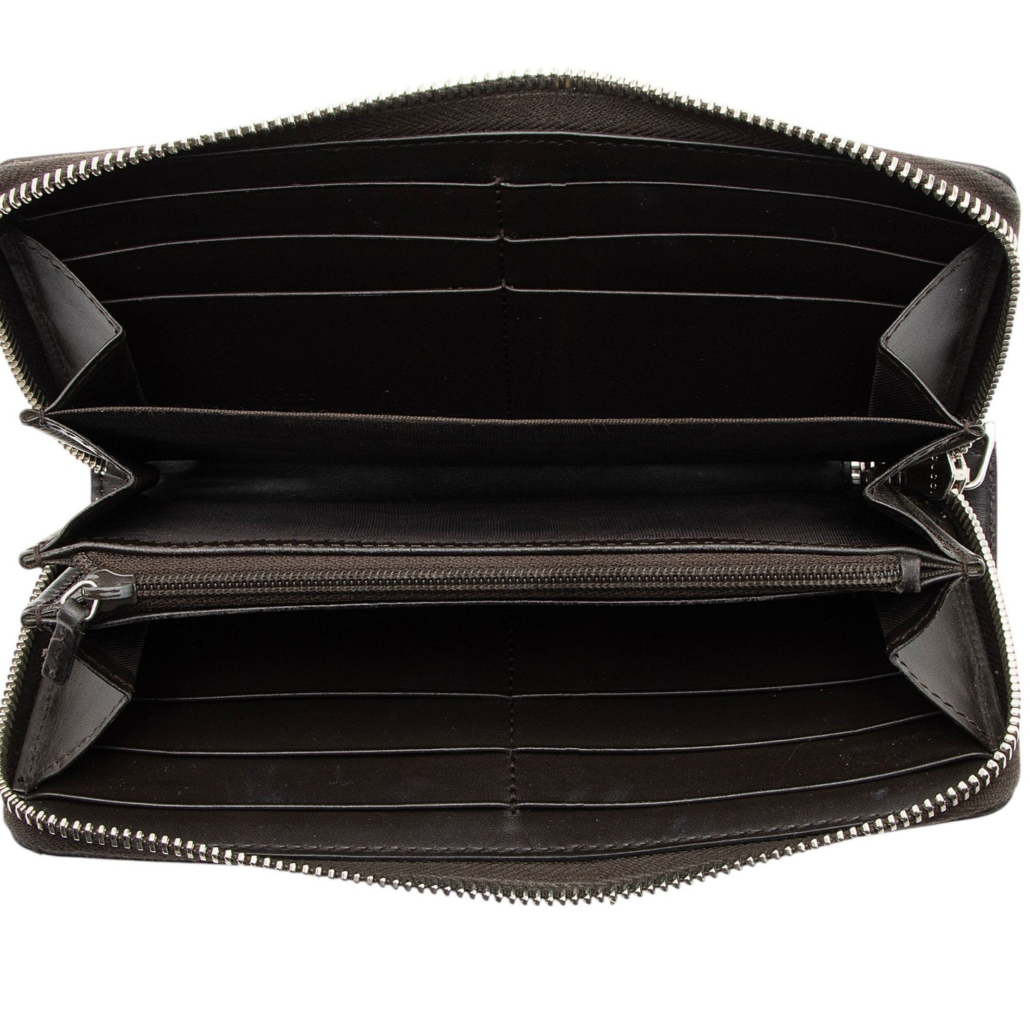 Gucci GG Supreme Web Bee Zip Around Wallet