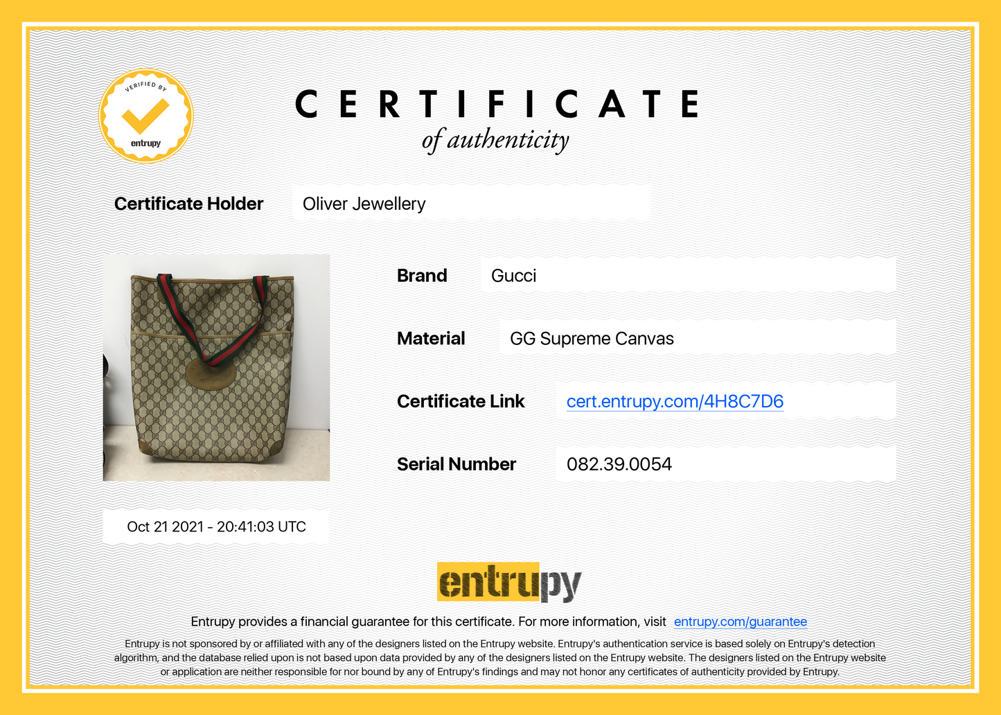 Gucci GG Supreme Web Tote