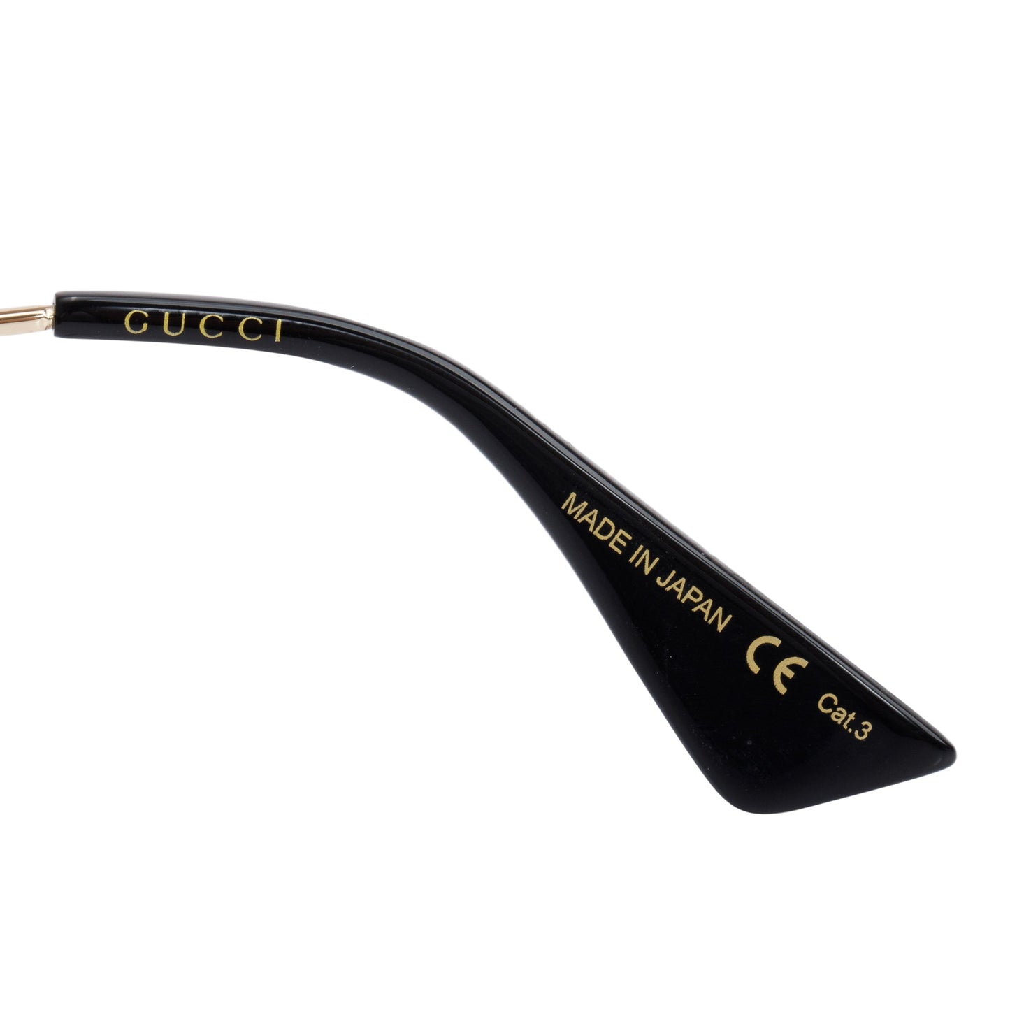 Gucci GG0061S Red Metal Round Frame Glitter Sunglasses