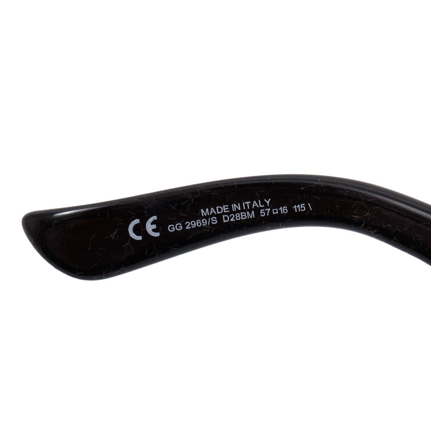 Gucci GG2969/S Black Acetate Bamboo Horsebit Sunglasses