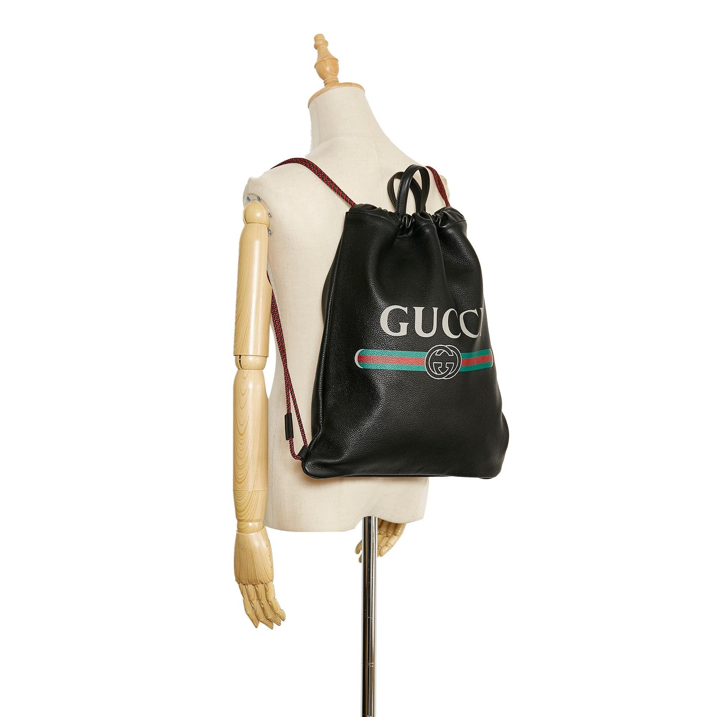 Gucci Gucci Logo Drawstring Backpack (SHG-iZwaga)