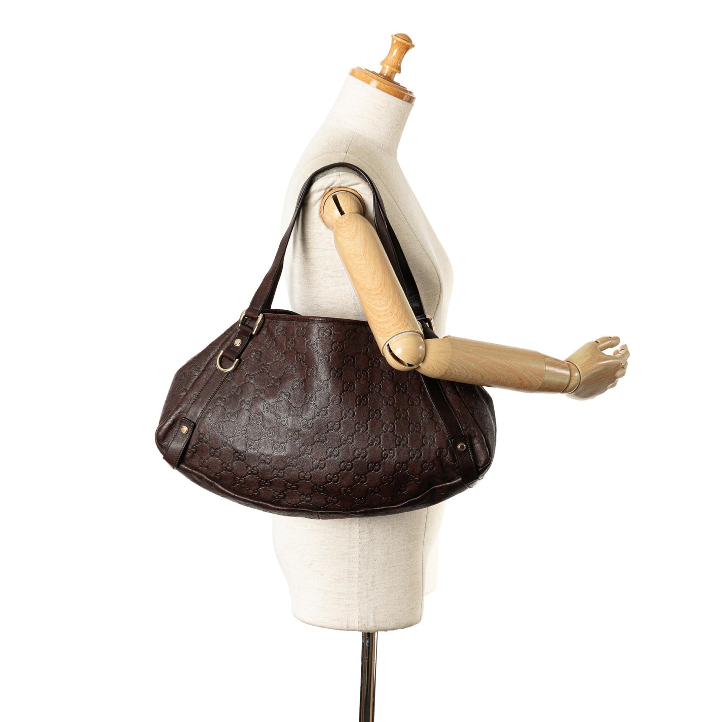 Gucci Guccissima Abbey D-Ring Shoulder Bag (SHG-JF2beD)