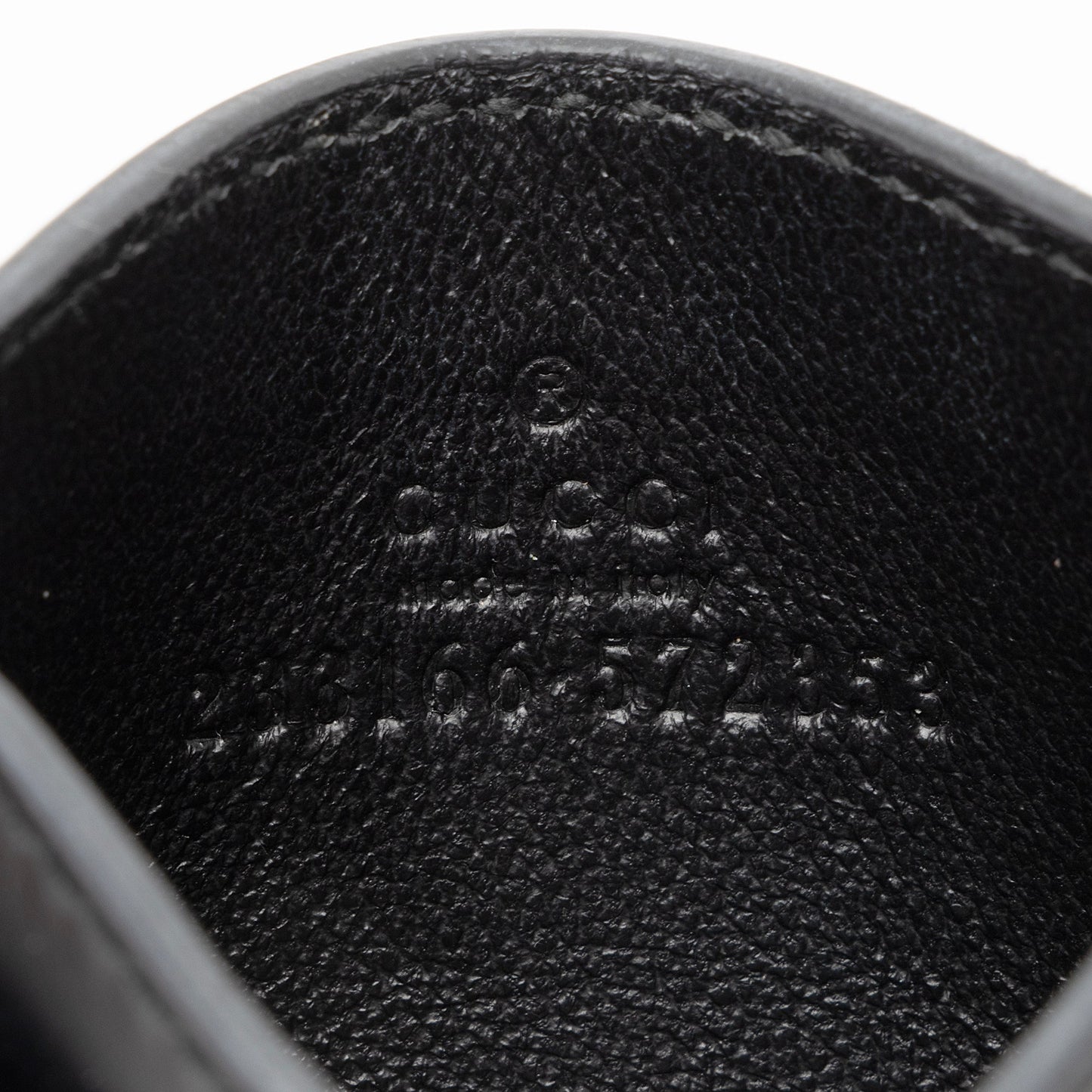 Gucci Guccissima Leather Signature Card Case (SHF-DJGb1D)