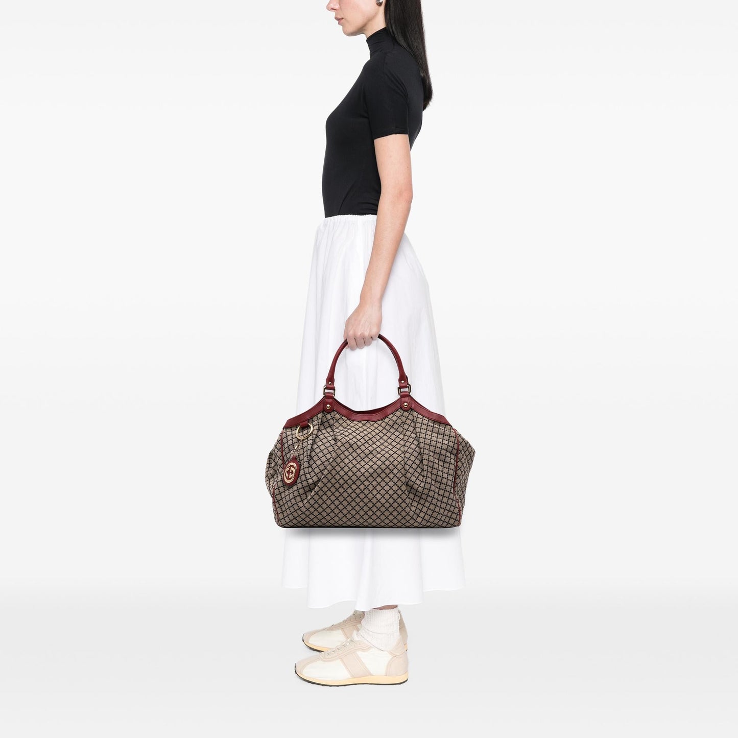 Gucci Large Diamante Canvas Sukey Tote