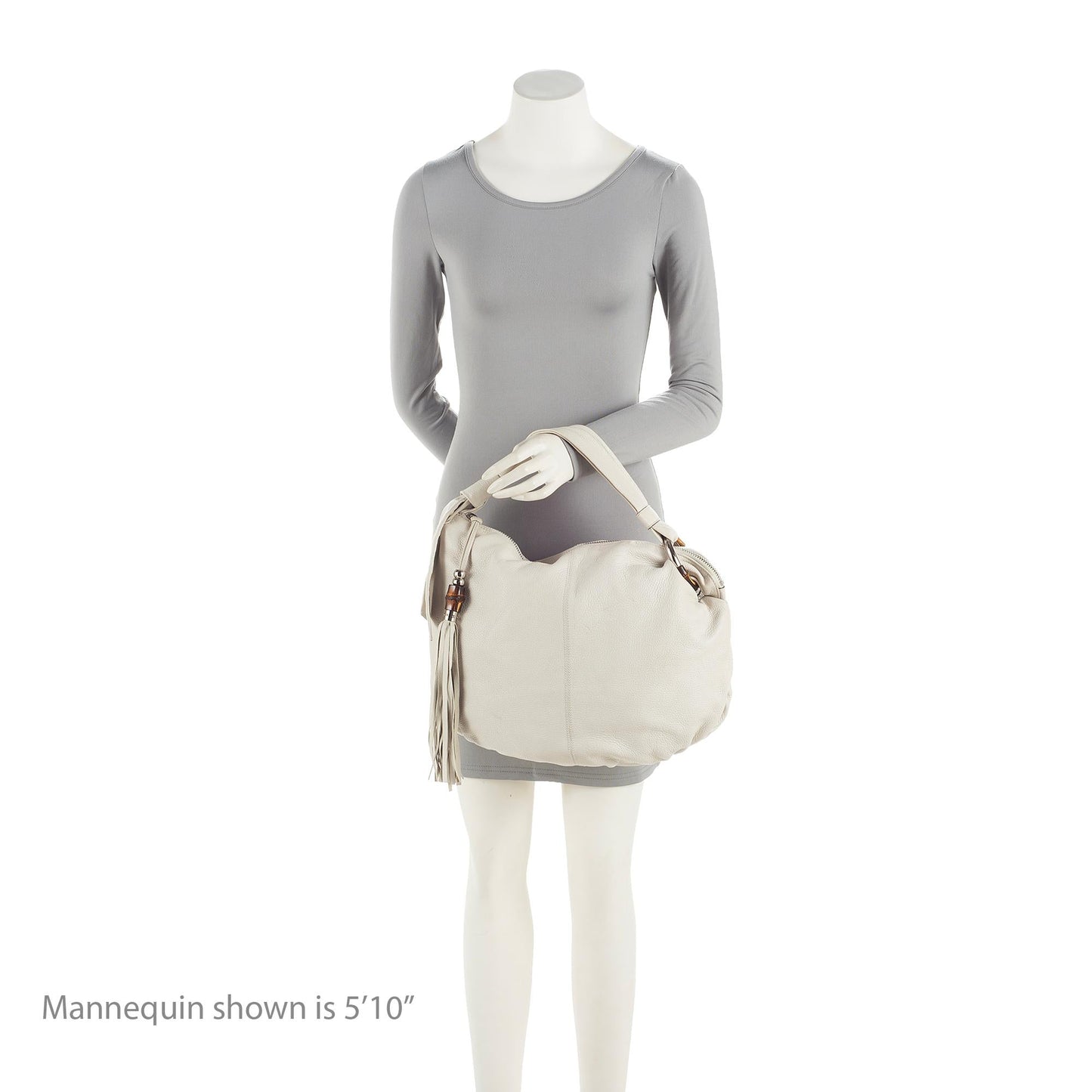 Gucci Leather Bamboo Jungle Medium Hobo (SHF-23393)