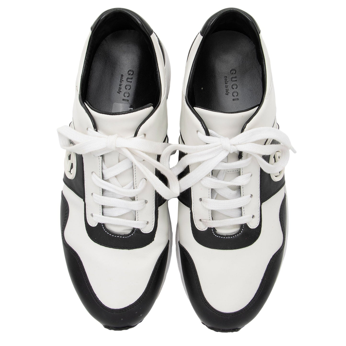 Gucci Leather Interlocking G Sneakers - Size 10 / 40 - FINAL SALE (SHF-j64B4Z)