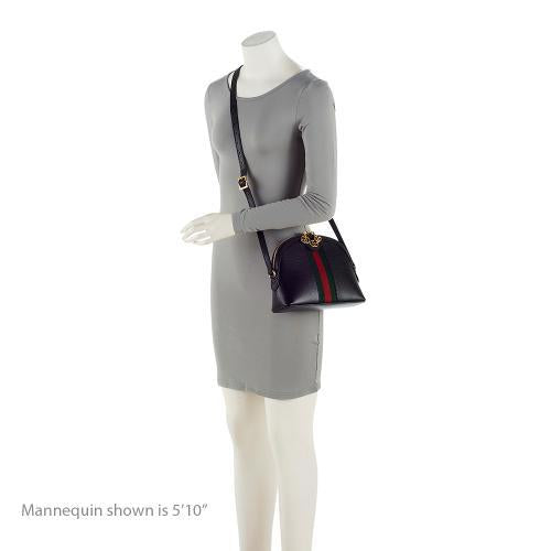 Gucci Leather Ophidia Dome Small Shoulder Bag