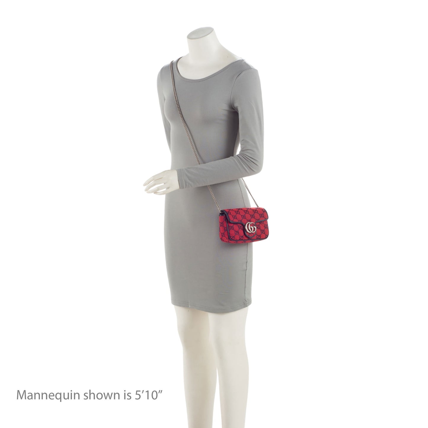 Gucci GG Canvas GG Marmont Mini Flap Bag