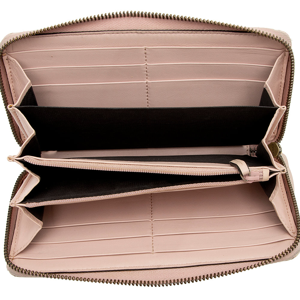 Gucci Matelasse GG Marmont Ghost Zip Around Wallet (SHF-13586)
