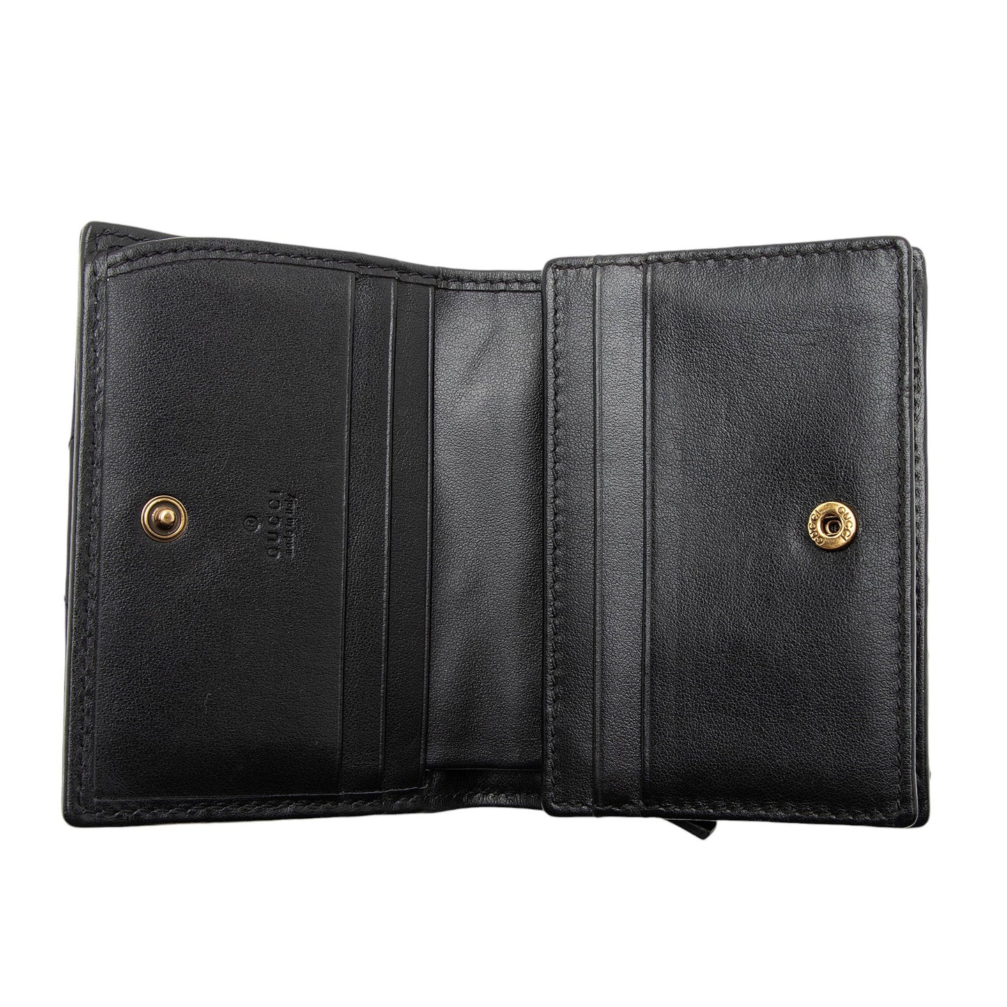 Gucci Matelasse Leather GG Marmont Card Wallet (SHF-15hEyp)