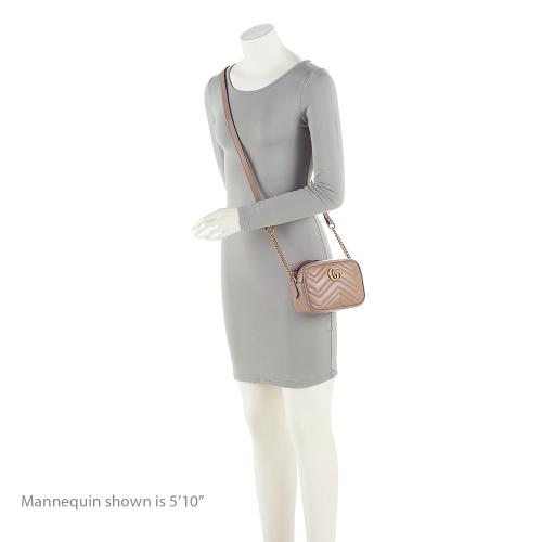Gucci Matelasse Leather GG Marmont Mini Bag (SHF-22400)