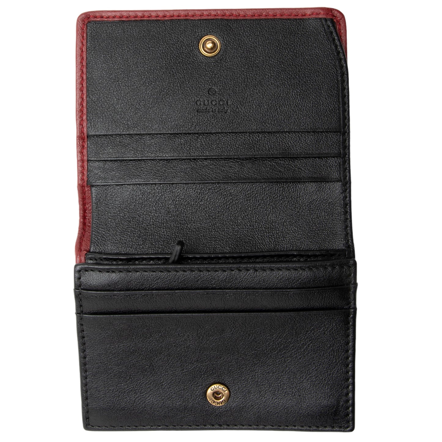 Gucci Matelasse Leather Torchon GG Marmont Card Case Wallet (SHF-dh8qb0)