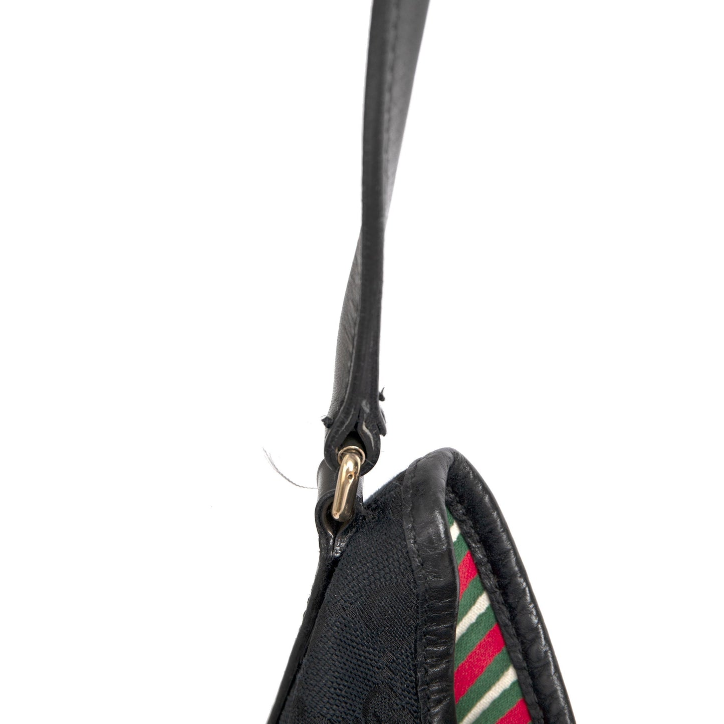 Gucci Medium Black GG Canvas New Britt Hobo