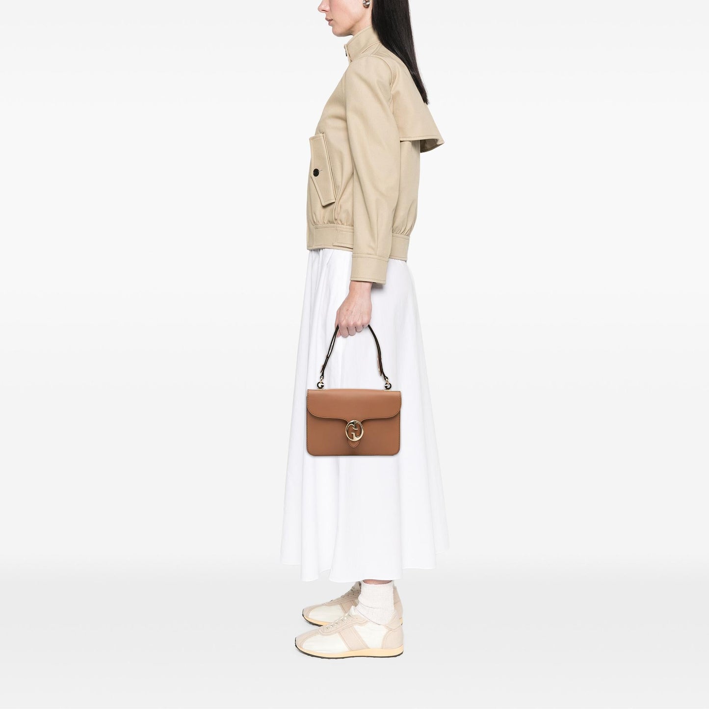 Gucci Medium Calfskin 1973 Flap Shoulder Bag