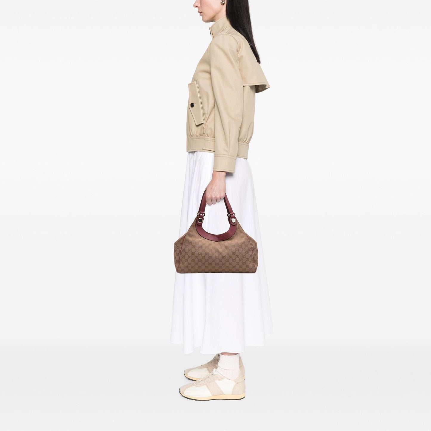 Gucci Medium GG Canvas Charmy Shoulder Bag