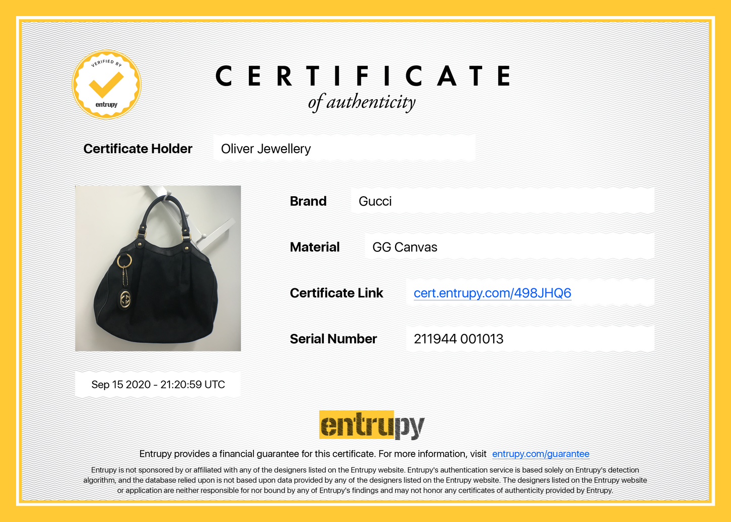 Gucci Medium GG Canvas Sukey Tote