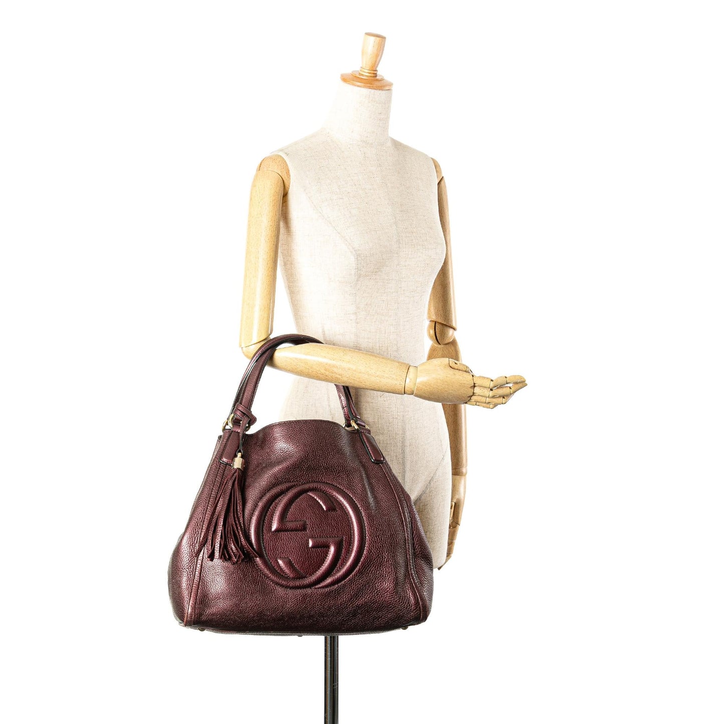 Gucci Medium Leather Soho Cellarius Tote