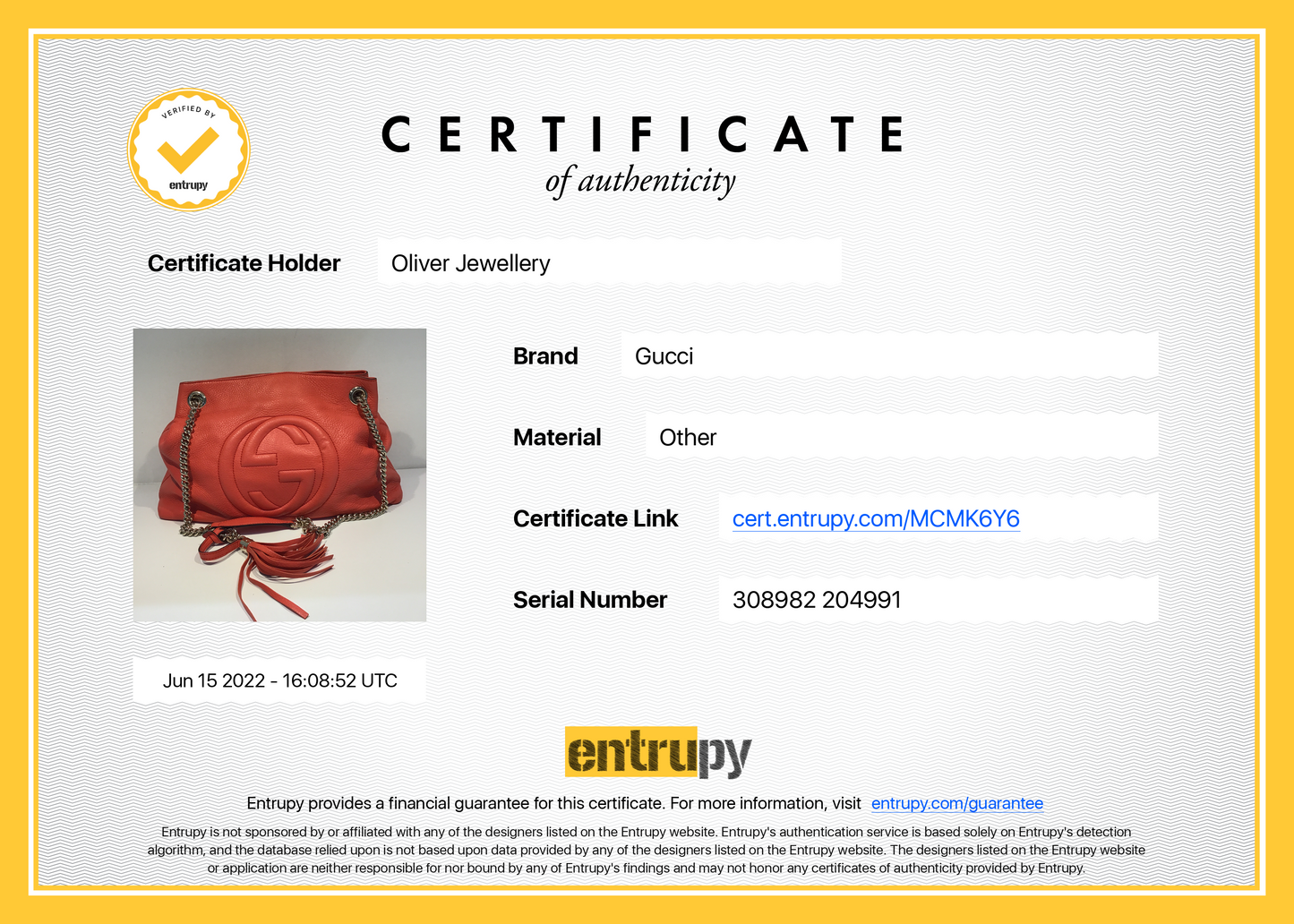Gucci Medium Soho Chain Shoulder Bag