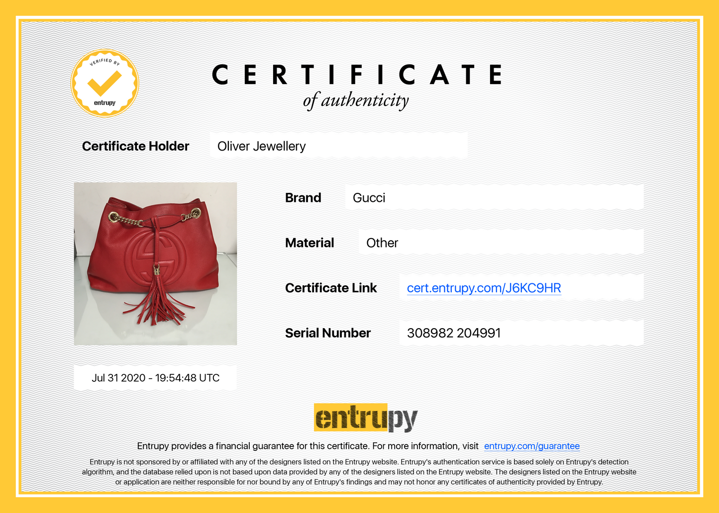 Gucci Medium Soho Chain Shoulder Bag