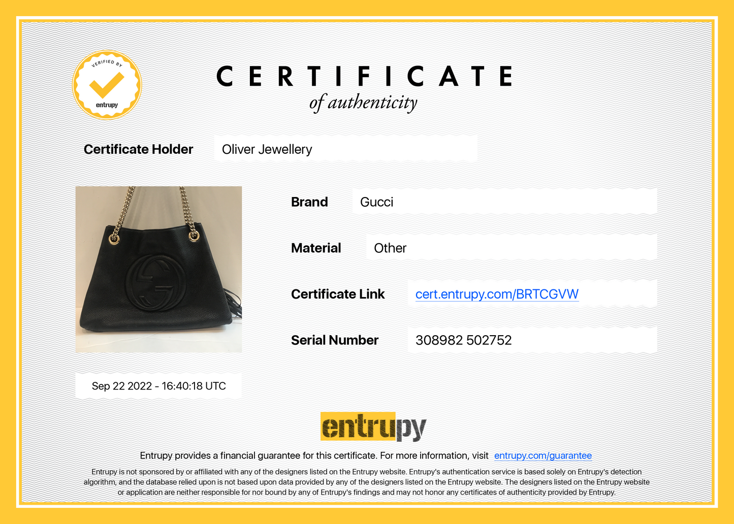 Gucci Medium Soho Chain Shoulder Bag