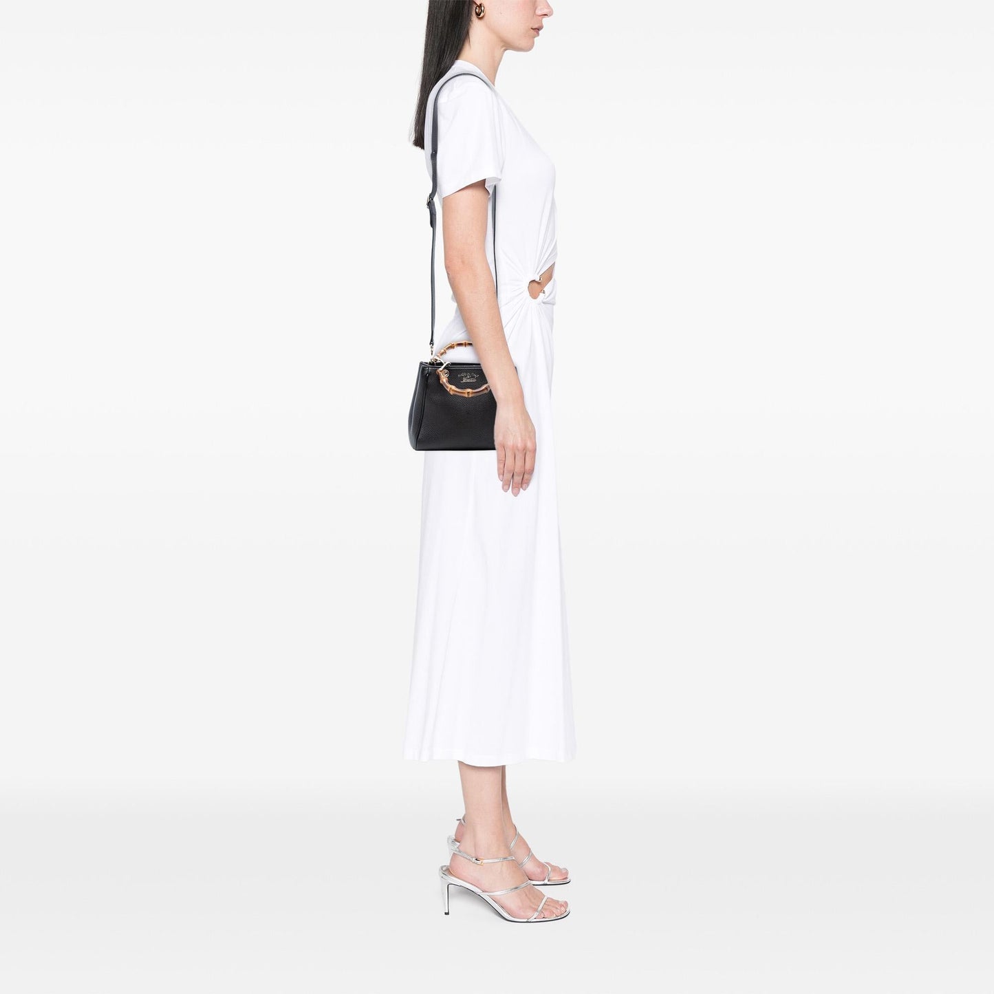 Gucci Mini Calfskin Bamboo Shopper Satchel