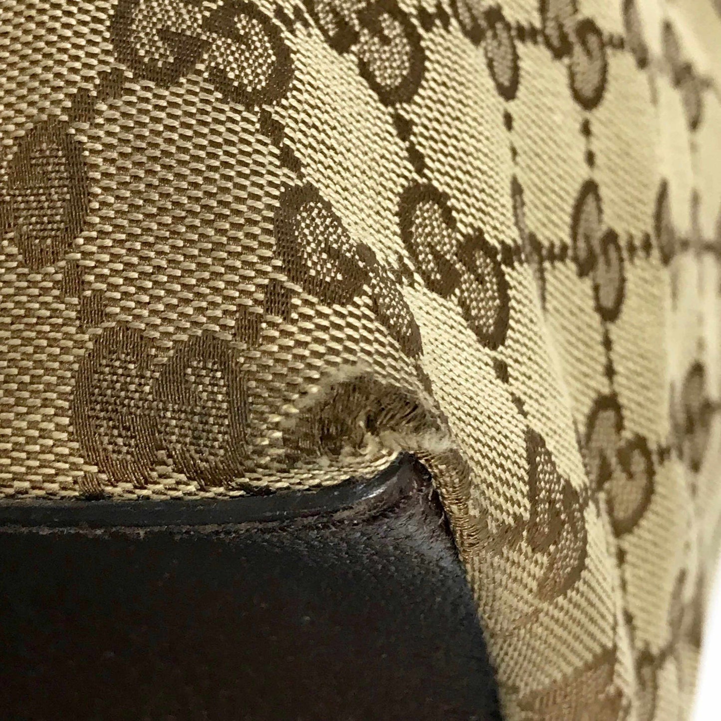 Gucci Monogram Large Web Handle Tote