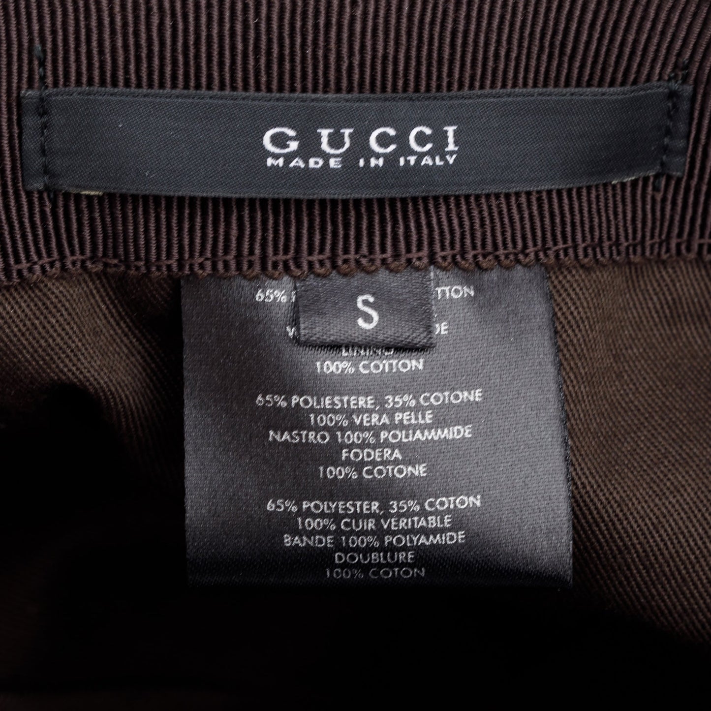 Gucci Original GG Canvas Baseball Hat with Web, Size S 57
