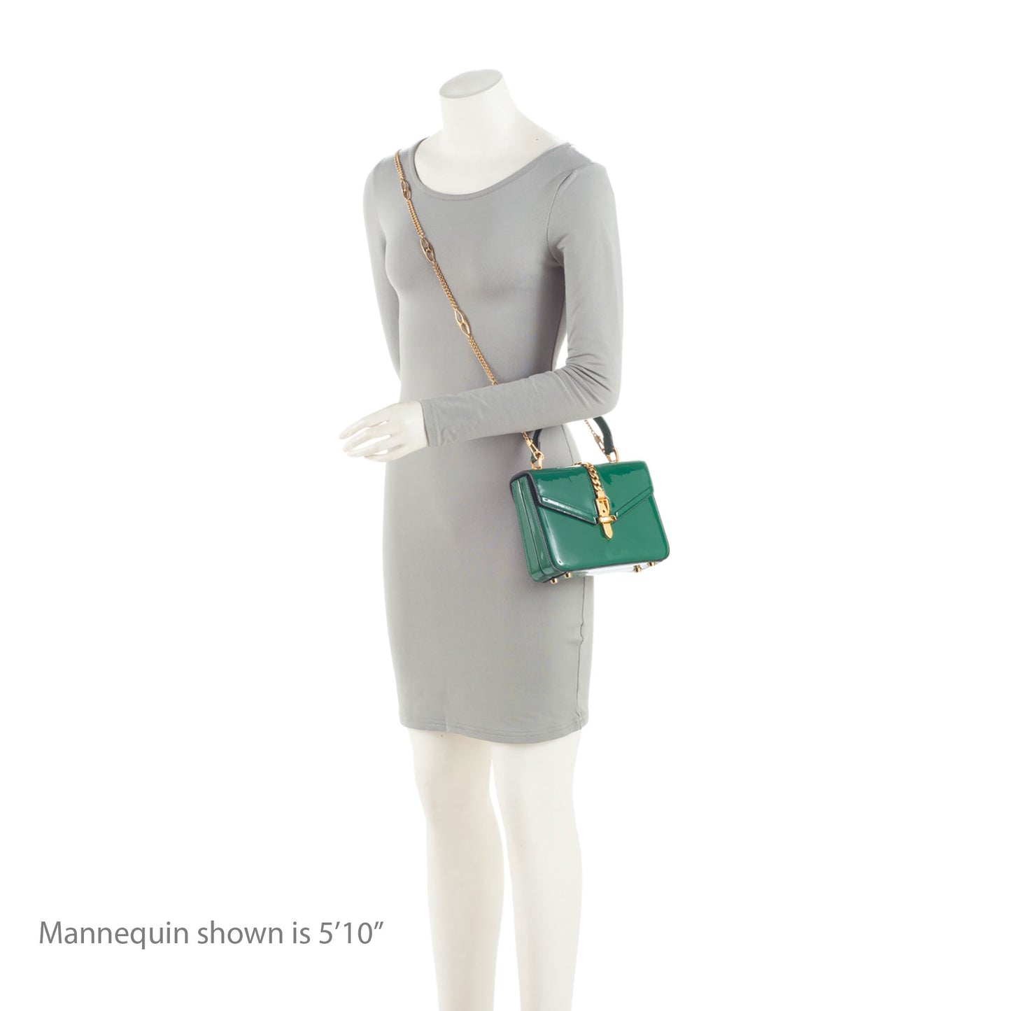 Gucci Patent Leather Sylvie 1969 Mini Top Handle (SHF-iiXdUI)