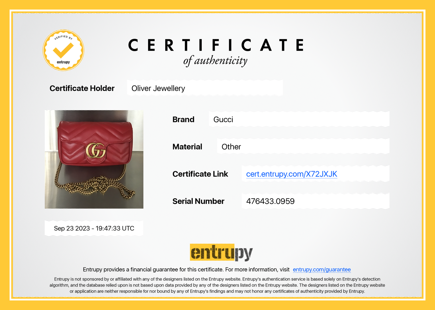 Gucci Red GG Marmont Matelasse Leather Super Mini Bag