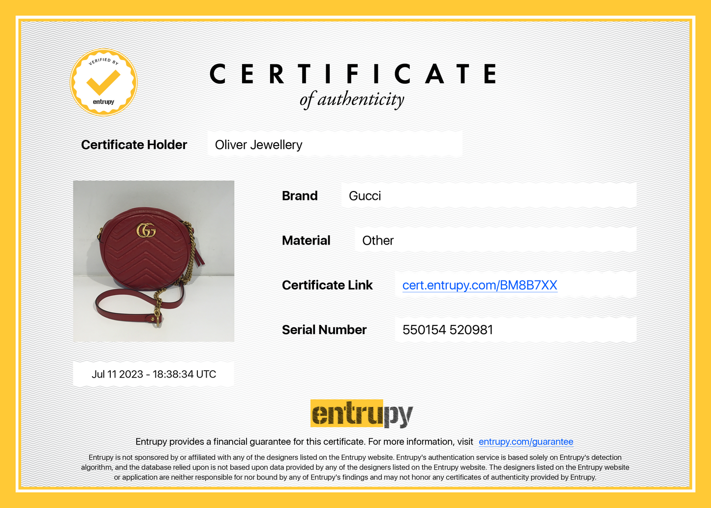 Gucci Red Mini GG Marmont Matelasse Round Shoulder Bag