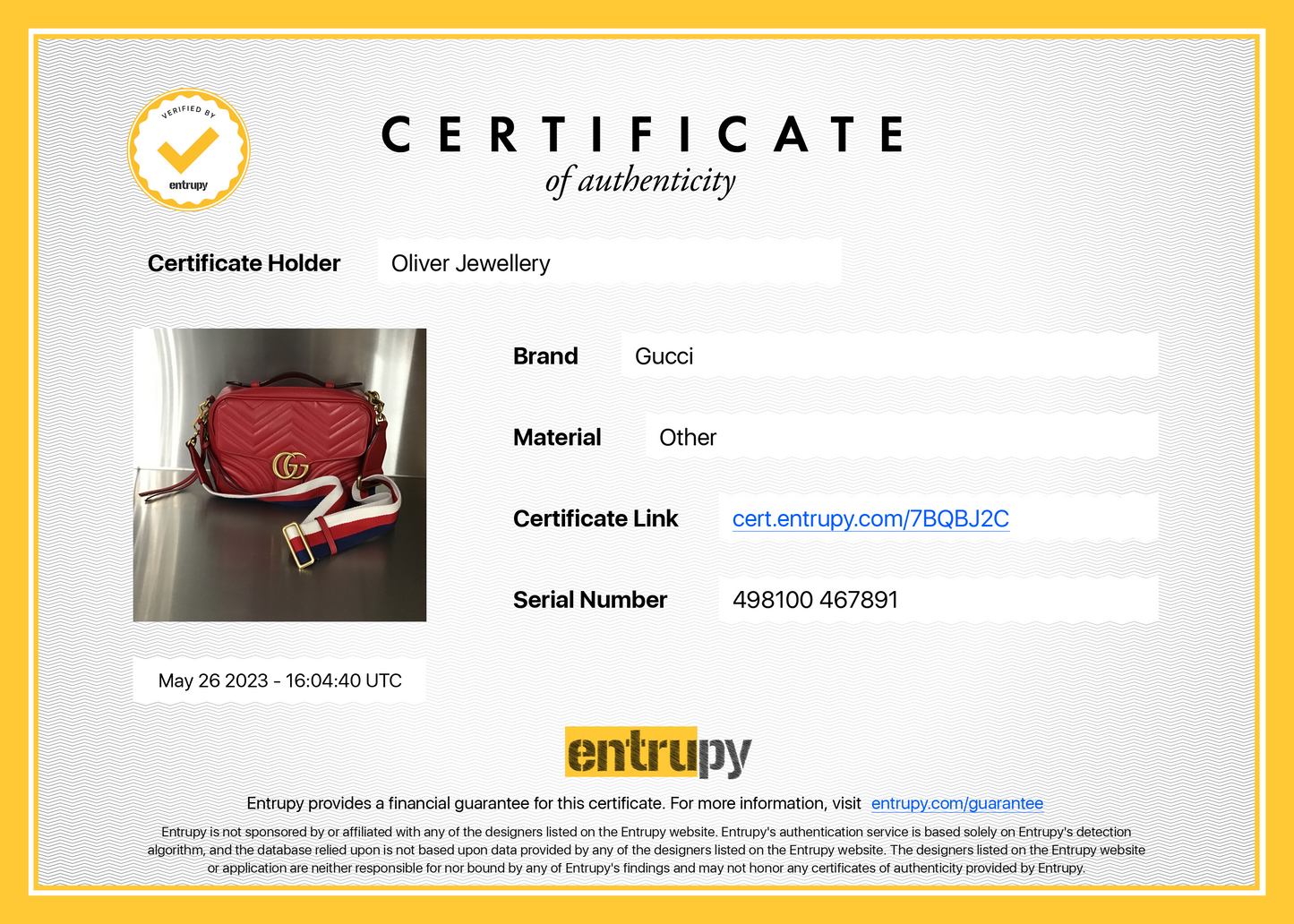 Gucci Red Sylvie Web GG Marmont Small Shoulder Bag
