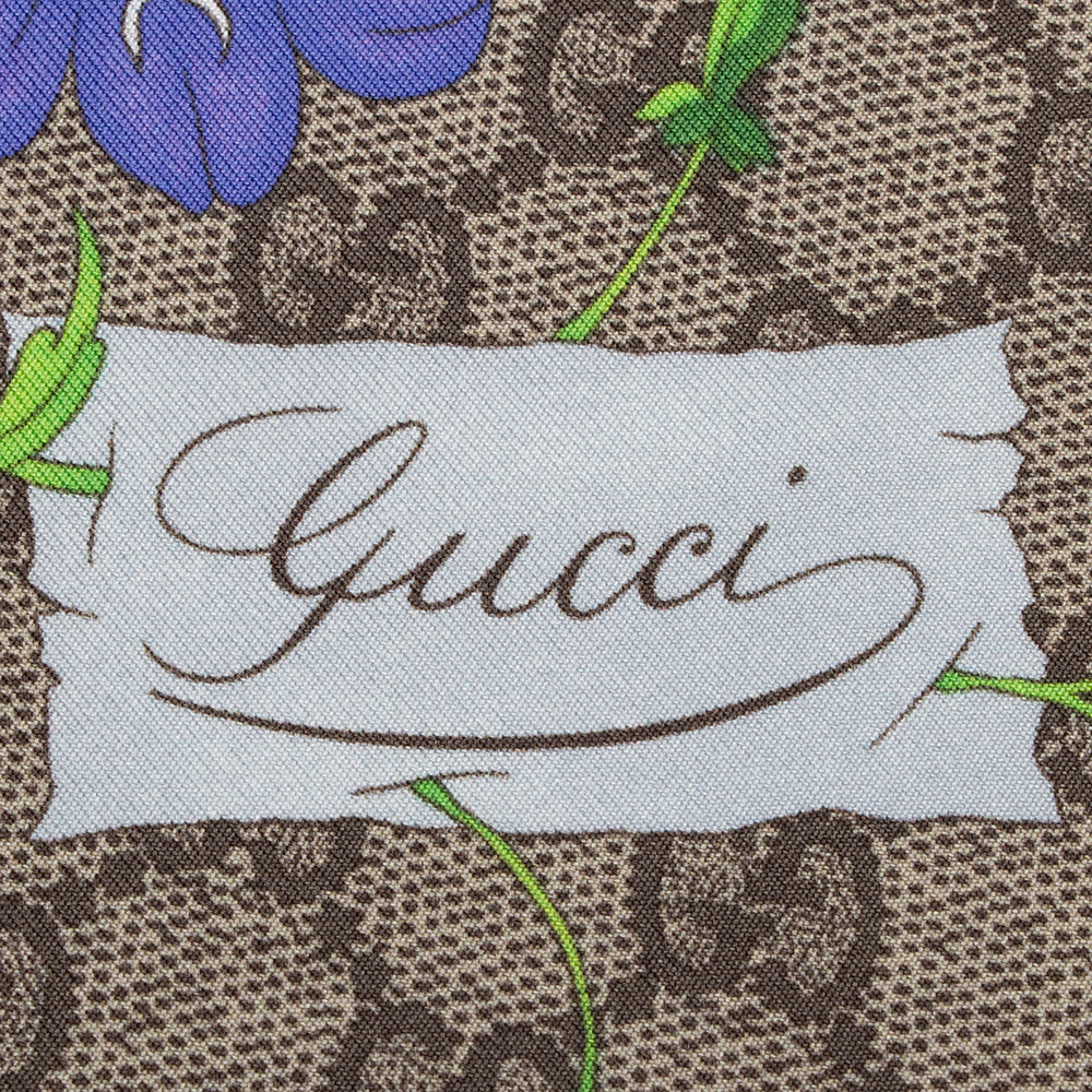 Gucci Silk GG Flora 90cm Scarf (SHF-21516)
