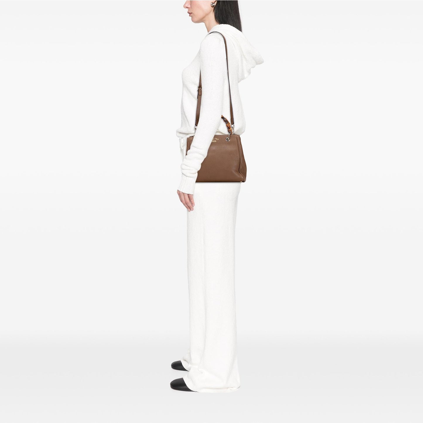Gucci Small Calfskin Bamboo Shopper Satchel