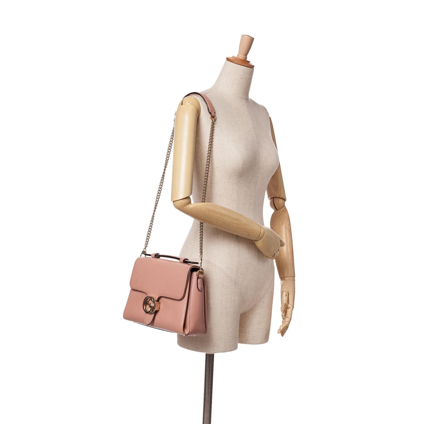 Gucci Small Dollar Calfskin Interlocking G Satchel