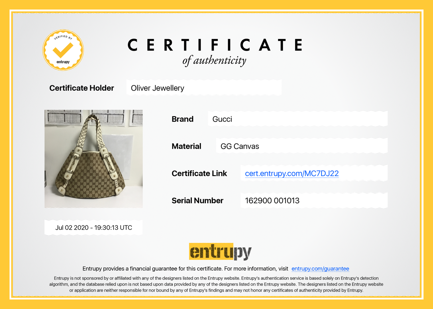 Gucci Small GG Canvas Pelham Shoulder Bag