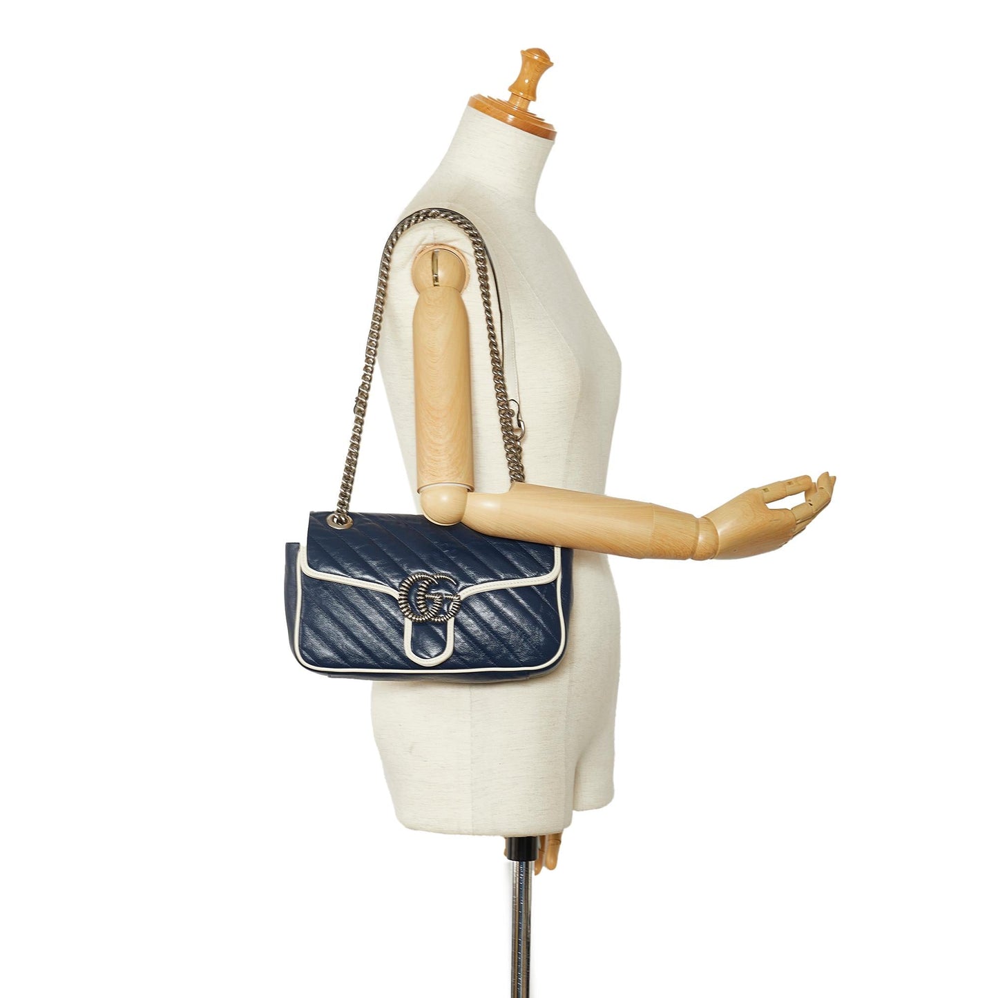 Gucci Small GG Marmont Matelasse Leather Torchon Crossbody (SHG-dHxU09)