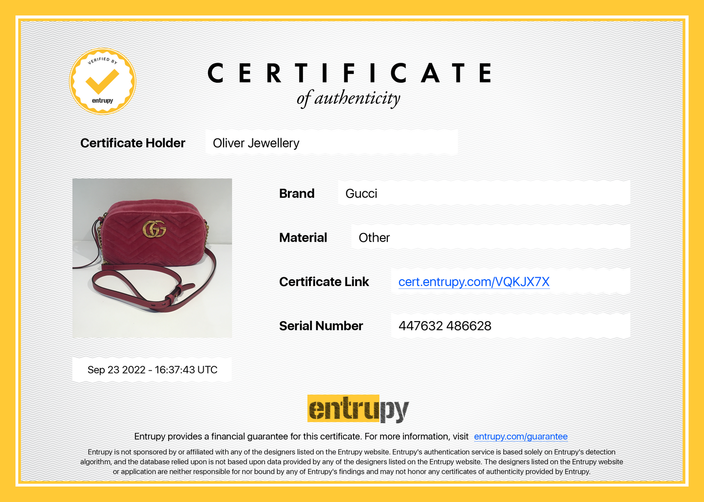 Gucci Small GG Marmont Matelasse Velvet Shoulder Bag