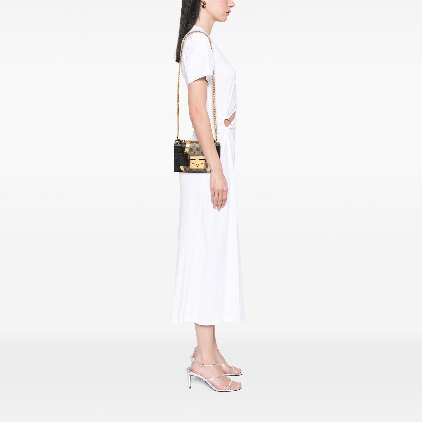 Gucci Small GG Supreme Osiride Padlock Crossbody