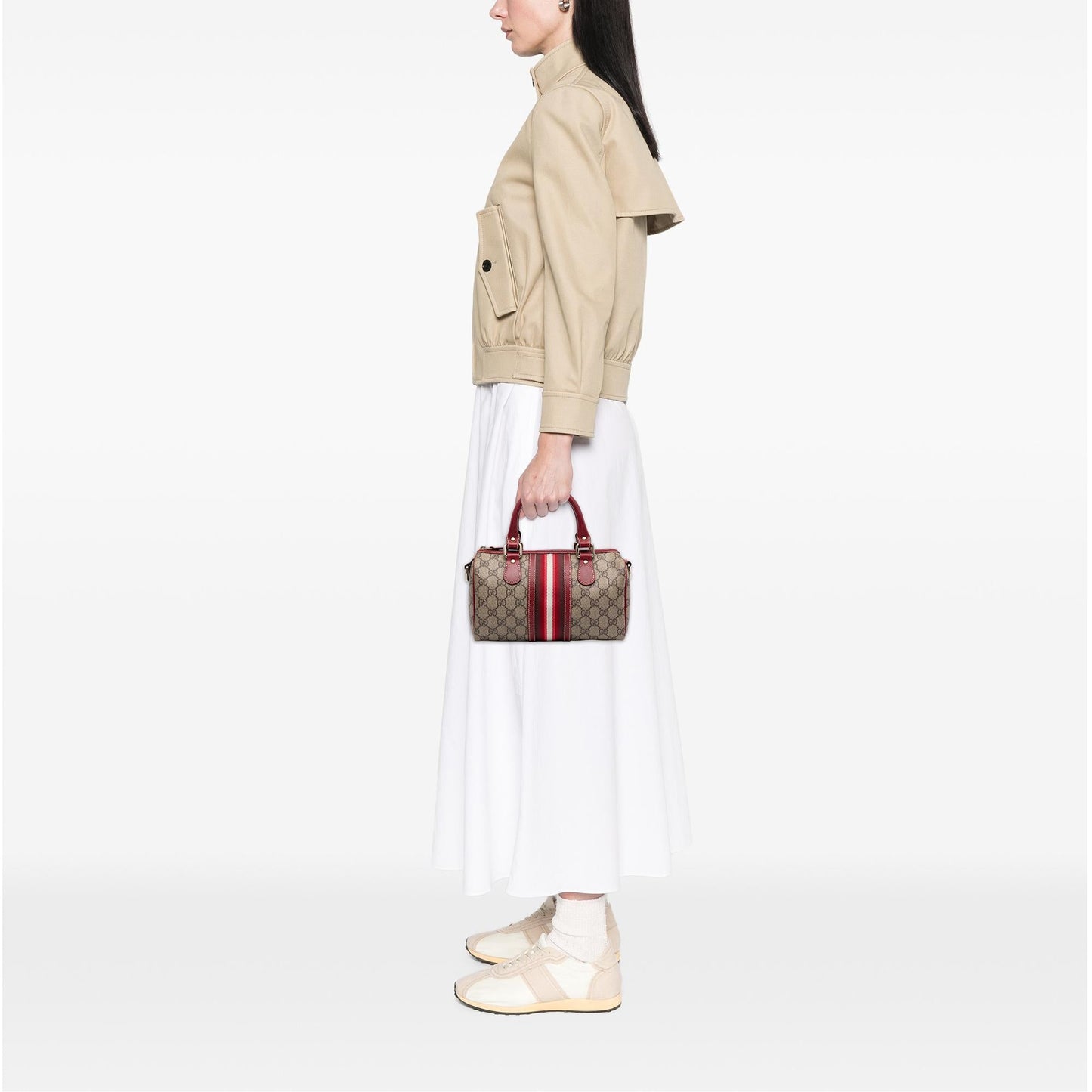 Gucci Small GG Supreme Web Joy Boston Bag