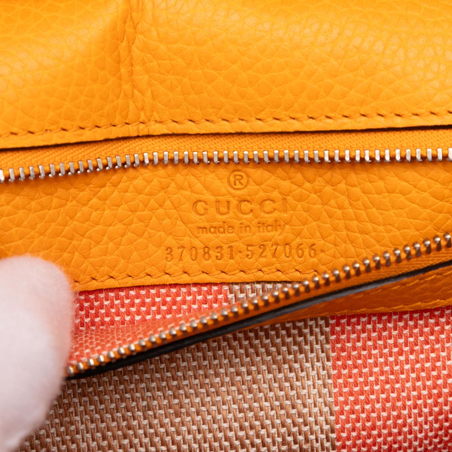 Gucci Small Leather Bamboo Daily Satchel