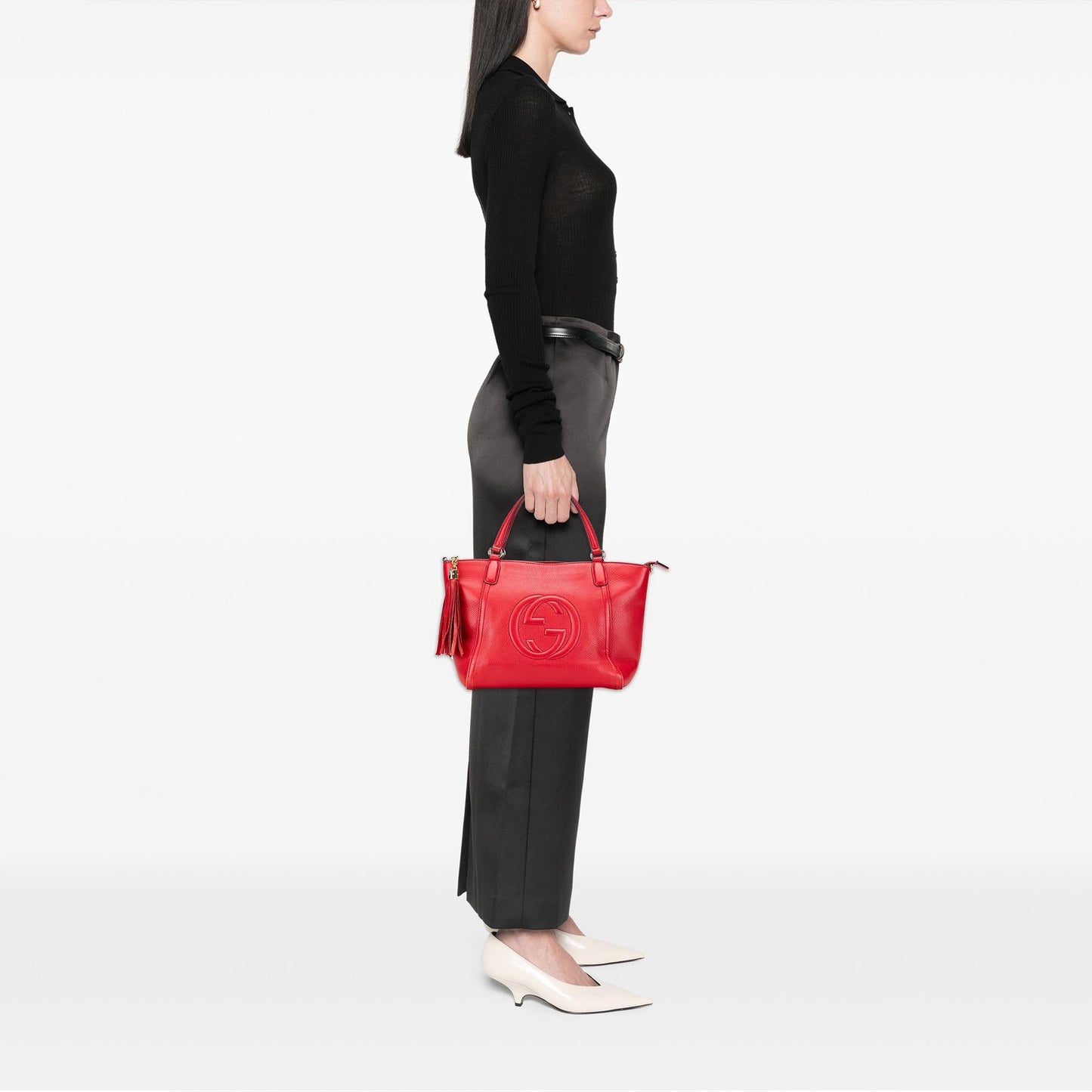 Gucci Small Leather Soho Cellarius Satchel