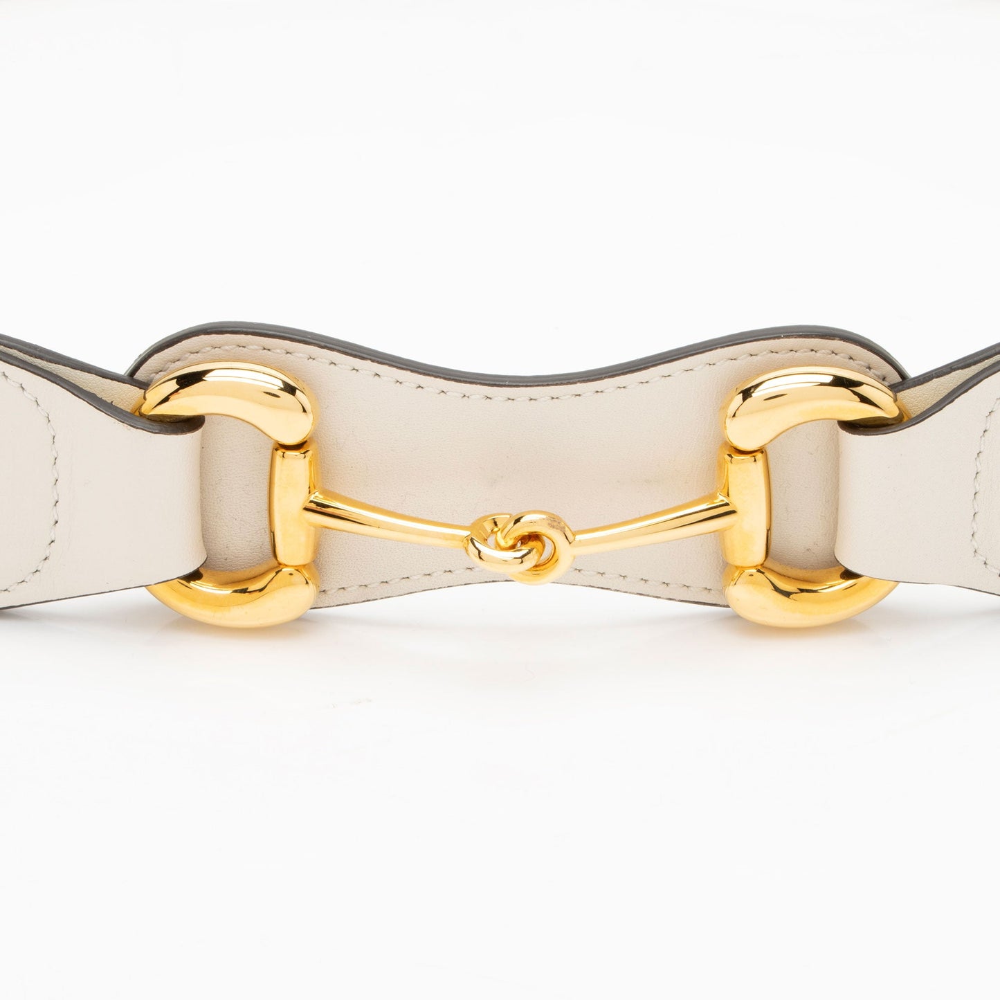 Gucci Smooth Leather Horsebit Belt - Size 34 / 85